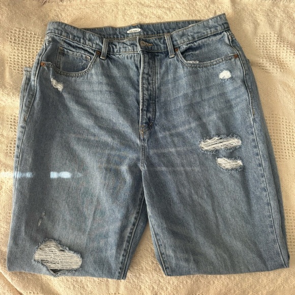 Old Navy Extra High-Rise Button-Fly Boyfriend Jeans - 16 Tall 16L - Picture 5 of 5